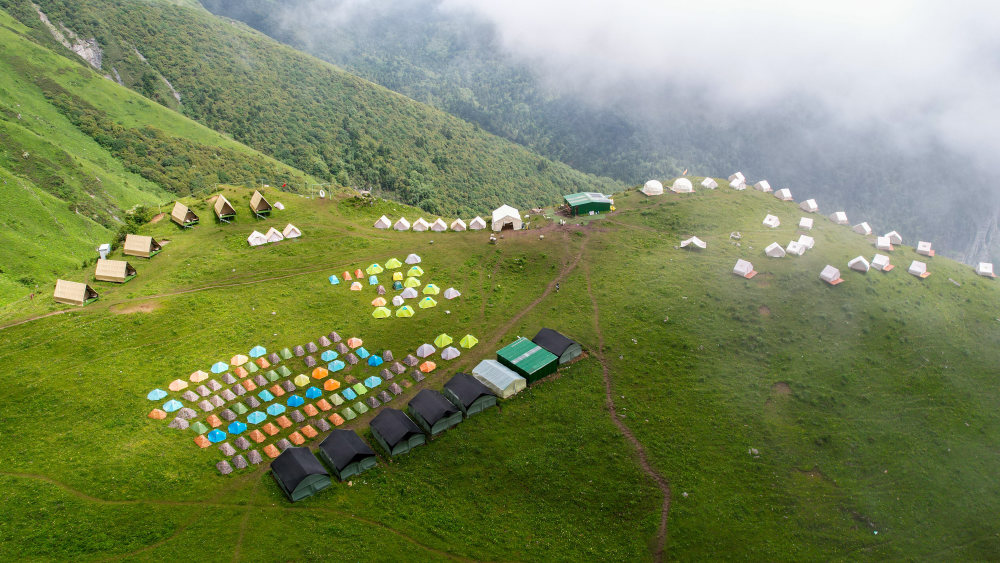 A scenic view of Aba Putoushan Suitang Shike