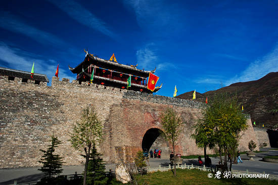 A scenic view of Aba Songpan Guchengqiang