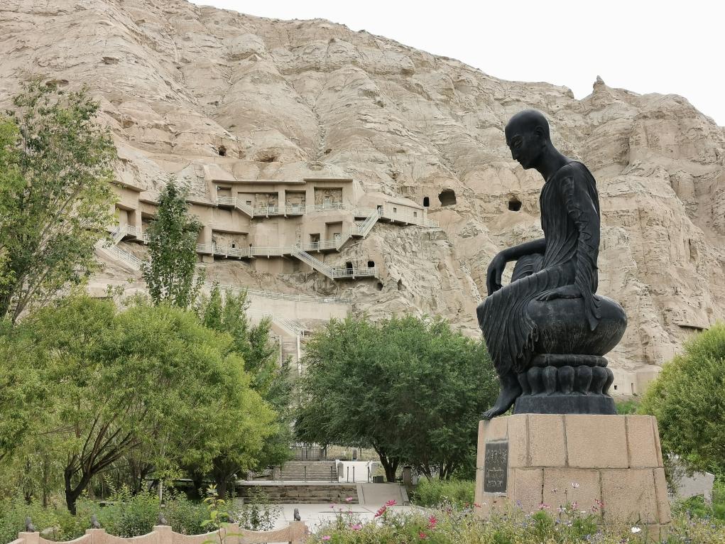 A scenic view of Aksu Kesile Tage Fosi Yizhi
