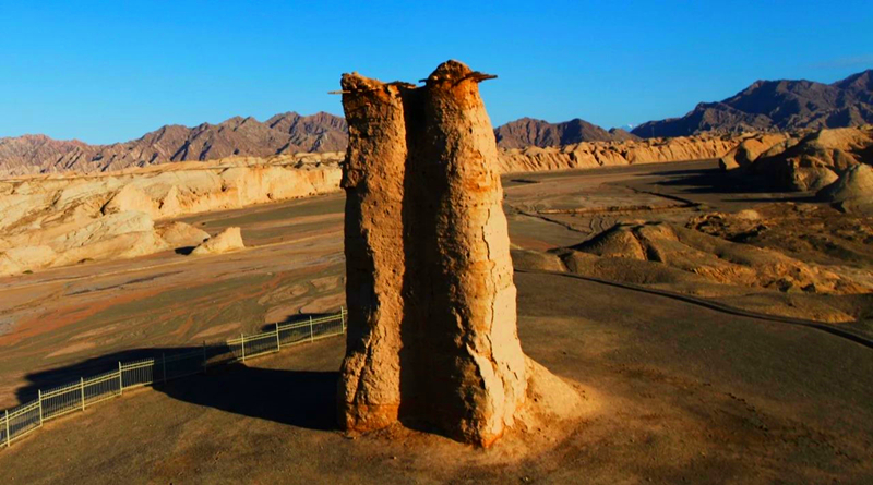 A scenic view of Aksu Kezi Er Gaha Fengsui