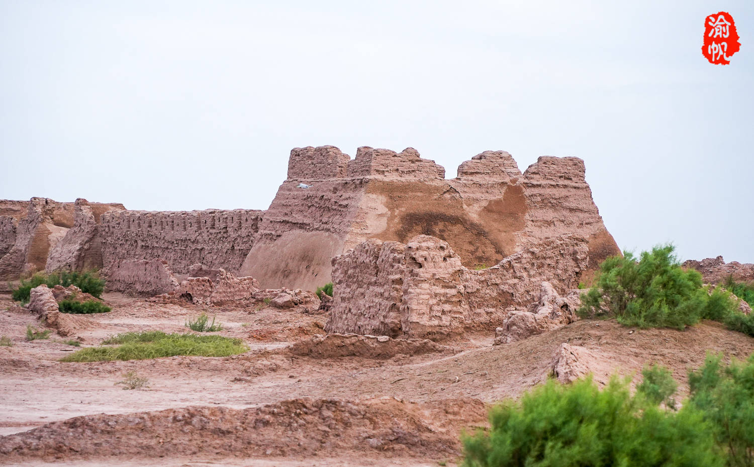 A scenic view of Aksu Kuona Qilan Yizhi