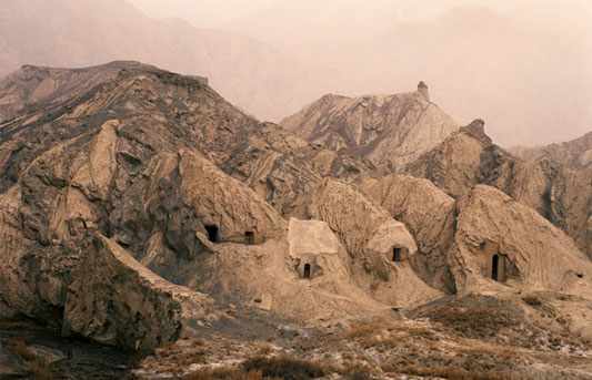 A scenic view of Aksu Senmusemu Qianfodong