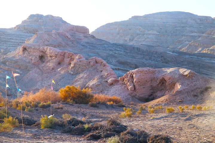 A scenic view of Aksu Tangwangcheng Yizhi