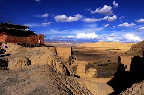 A scenic view of Ali Guge Wangguo Yizhi