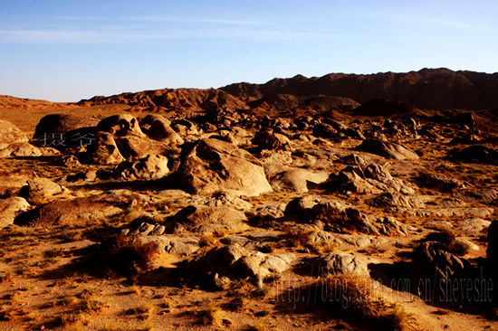 A scenic view of Alxa Mandelashanyanhuaqun