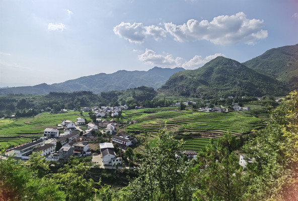A scenic view of Ankang Fengyan Terraced Fields