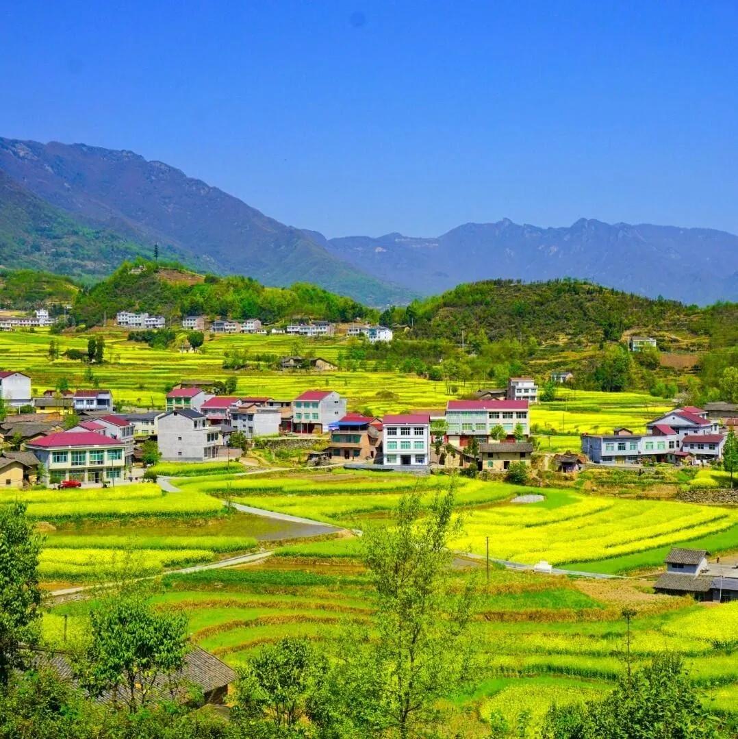 A scenic view of Ankang Fengyan Terraced Fields