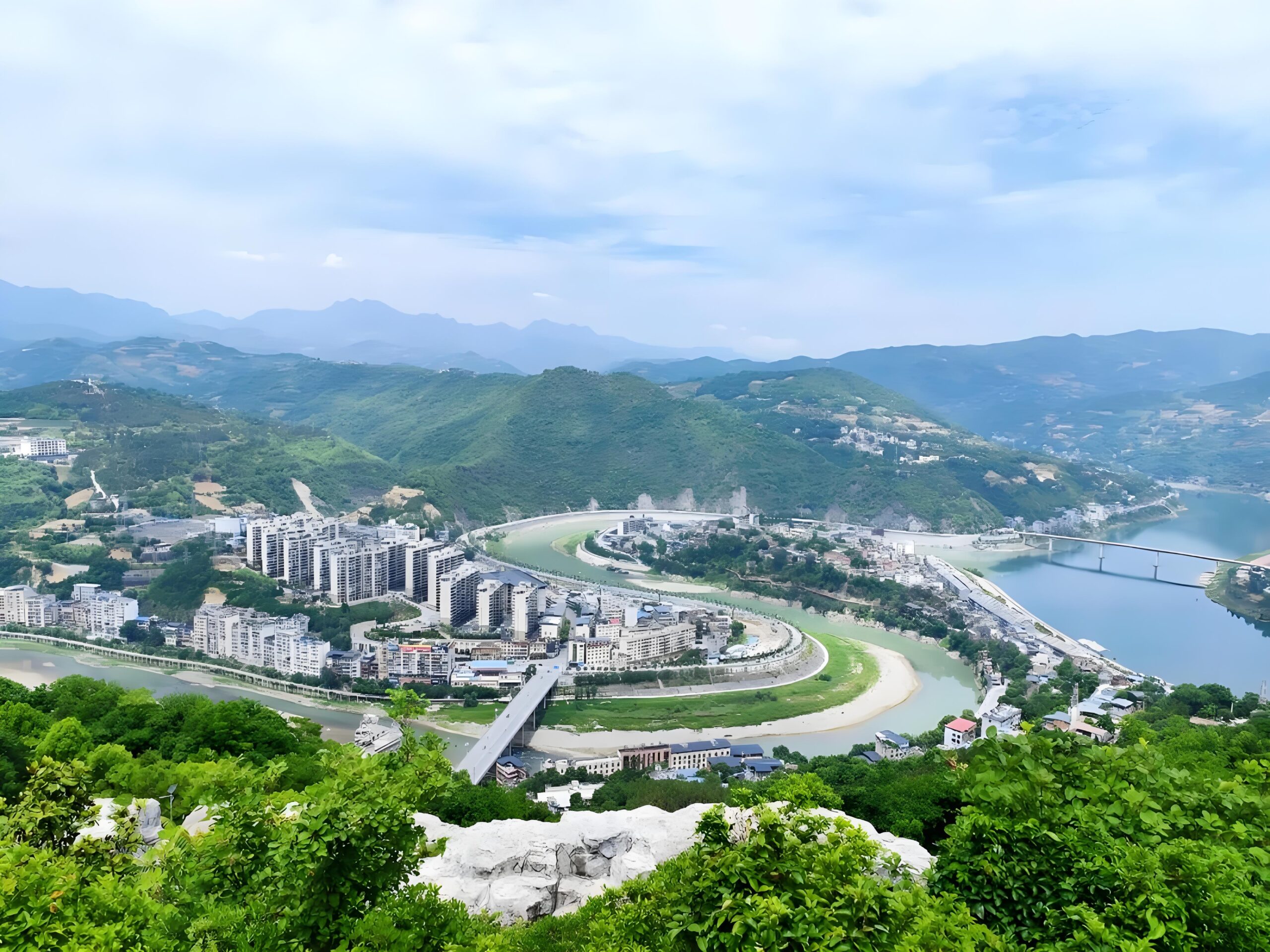 A scenic view of Ankang Wafangdian Guild Hall Group