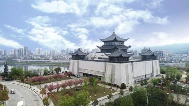 A scenic view of Ankang Wafangdian Guild Hall Group