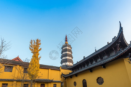A scenic view of Anqing Fayunsi Ta