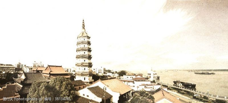 A scenic view of Anqing Fayunsi Ta