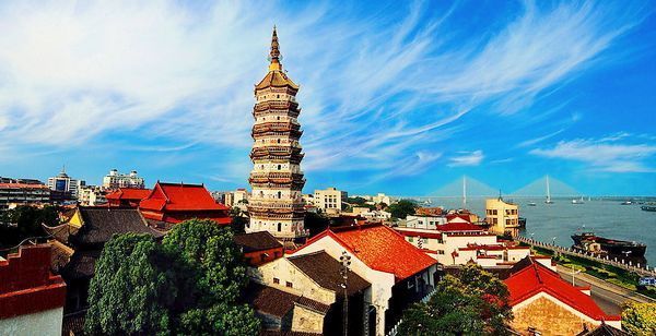 A scenic view of Anqing Taipingta