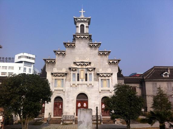 A scenic view of Anqing Tianzhutang
