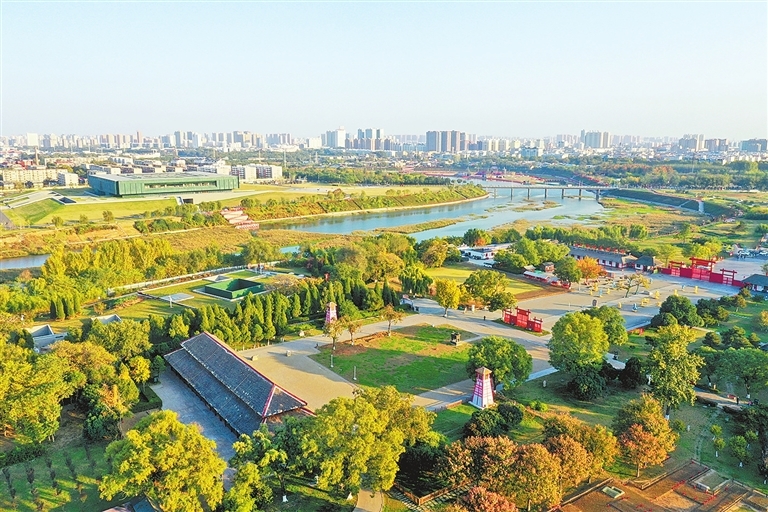 A scenic view of Anyang Yinxu