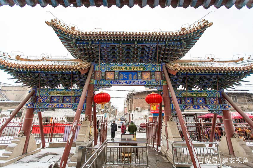 A scenic view of Anyang Zhangdefuchengshuangmiao