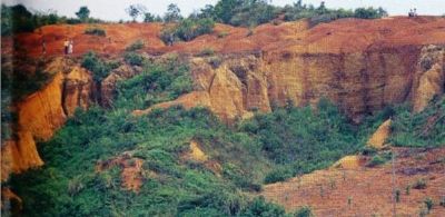 A scenic view of Baise Baigu Gaolingpo Yizhi