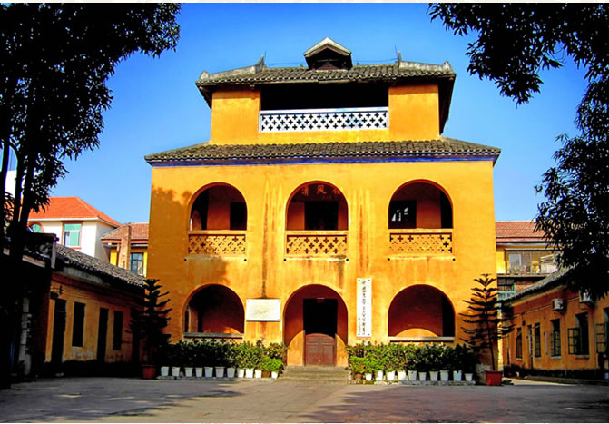 A scenic view of Baise Hongqijun Hongbajun Junbu Jiuzhi