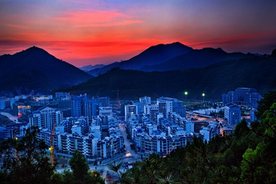 A scenic view of Baise Xilin Jiaoan Fashengdi