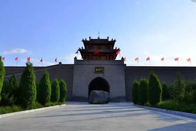A scenic view of Baiyin Huining Hongjun Huishi Jiuzhi