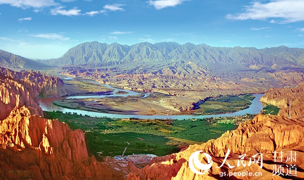 A scenic view of Baiyin Niumendong Yizhi