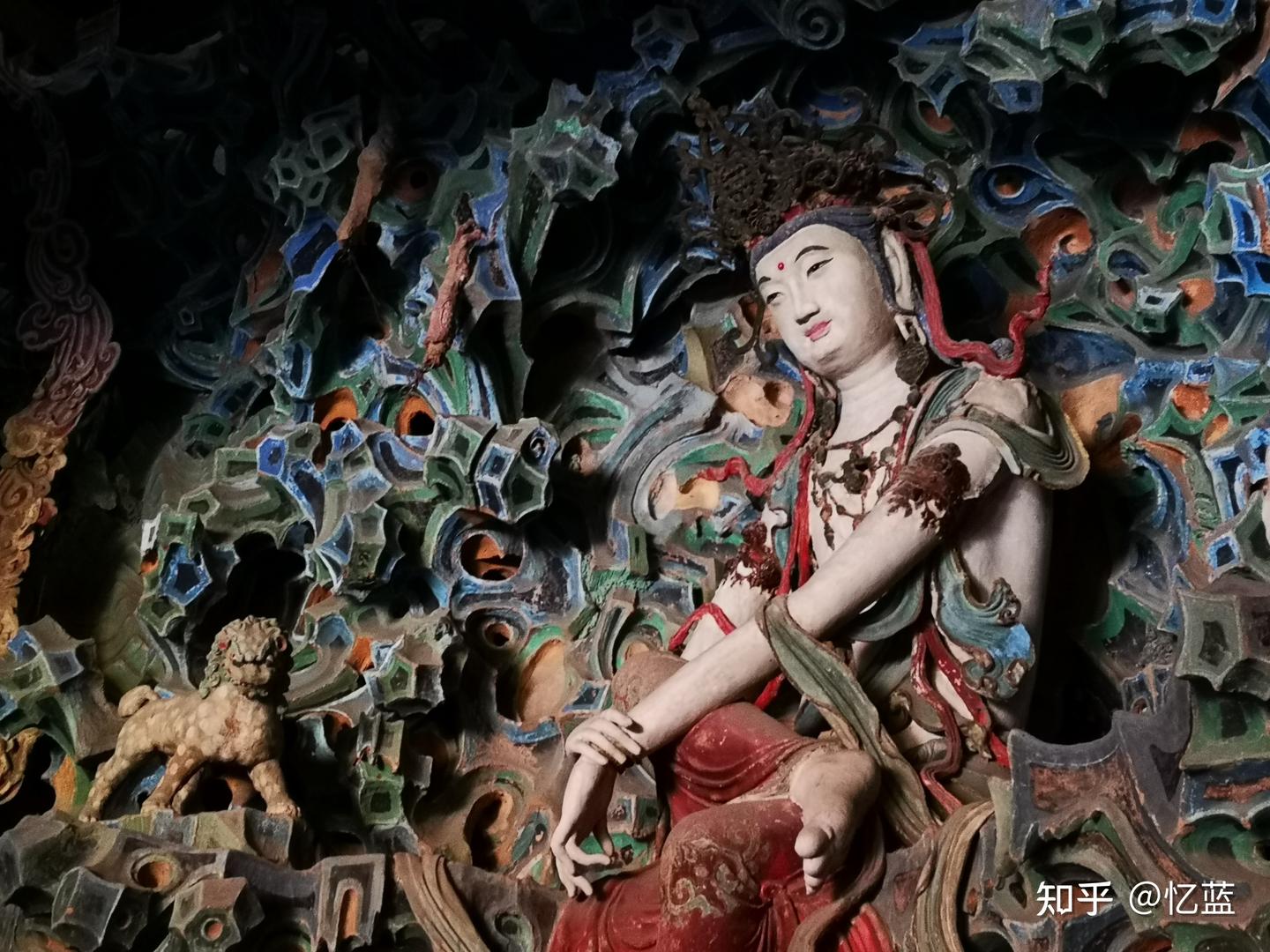 A scenic view of Baoding Bahui Temple Sutra Carvings