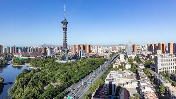 A scenic view of Baoding Bahui Temple Sutra Carvings