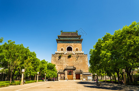 A scenic view of Baoding Bell Tower