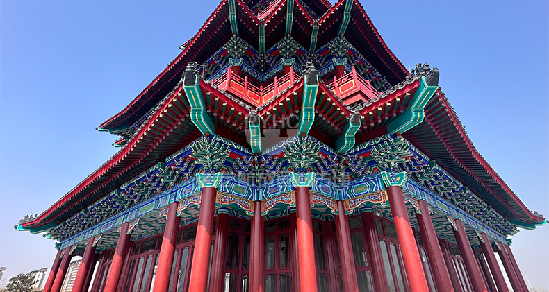 A scenic view of Baoding Ciyun Pavilion