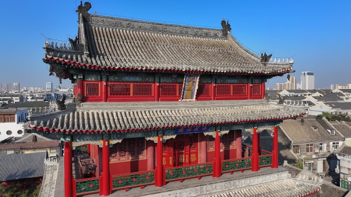 A scenic view of Baoding Daci Pavilion