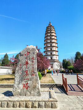 A scenic view of Baoding Dingxian Kaiyuan Temple Pagoda