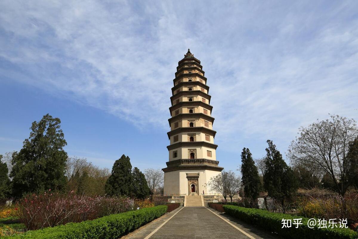 A scenic view of Baoding Dingxian Kaiyuan Temple Pagoda