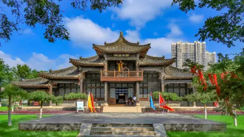 A scenic view of Baoding Dingzhou Great Mosque