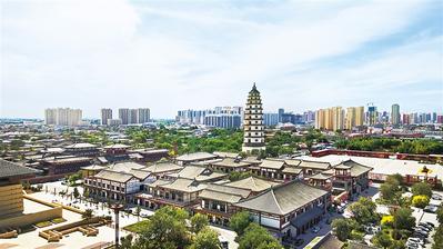 A scenic view of Baoding Dingzhou Great Mosque