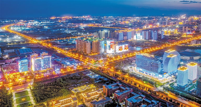 A scenic view of Baoding Fangshun Bridge