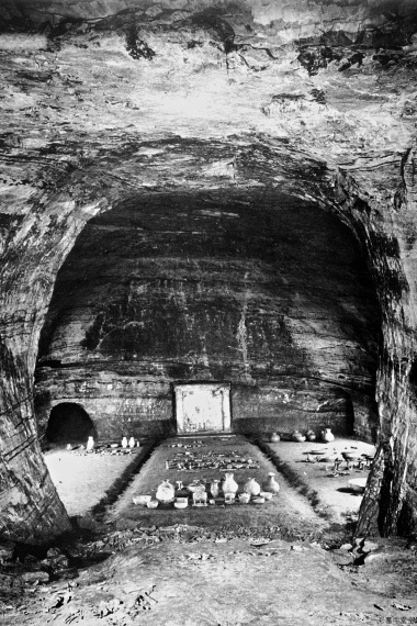 A scenic view of Baoding Han Zhongshan King Tomb