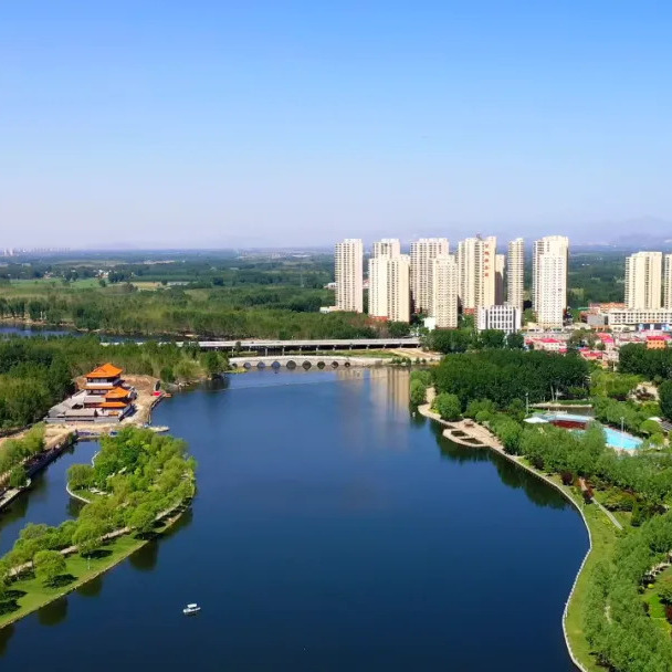 A scenic view of Baoding Jinmen Sluice Gate