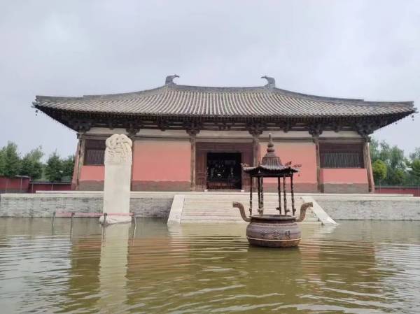 A scenic view of Baoding Kaishan Temple