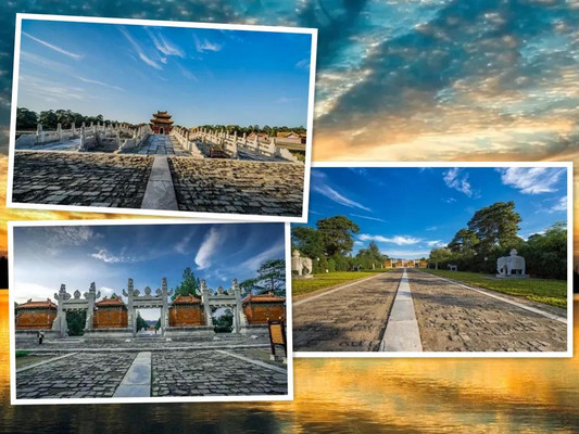 A scenic view of Baoding Qing Western Tombs