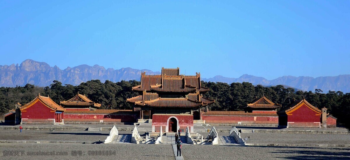 A scenic view of Baoding Qing Western Tombs