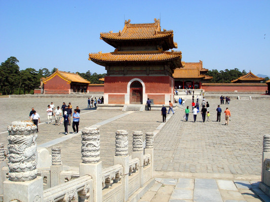 A scenic view of Baoding Qing Western Tombs