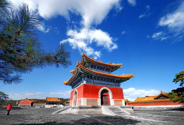 A scenic view of Baoding Qing Western Tombs