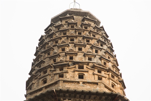 A scenic view of Baoding Qinghua Temple Flower Pagoda