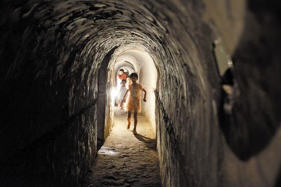 A scenic view of Baoding Ranzhuang Tunnel Warfare Site