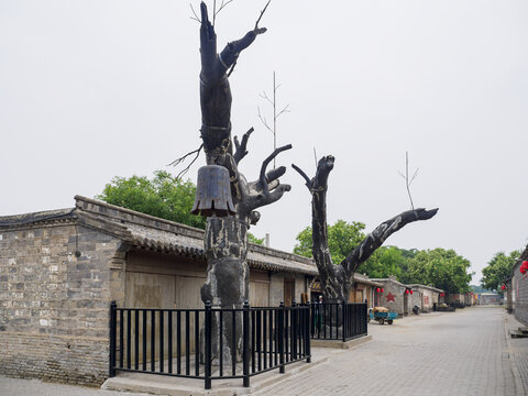 A scenic view of Baoding Ranzhuang Tunnel Warfare Site
