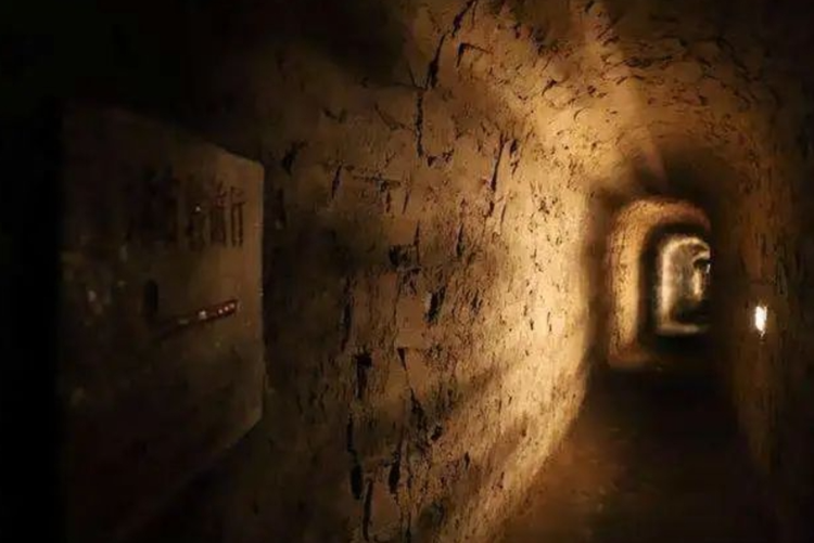 A scenic view of Baoding Ranzhuang Tunnel Warfare Site