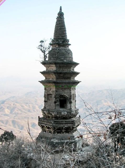 A scenic view of Baoding Shuangta An Twin Pagodas