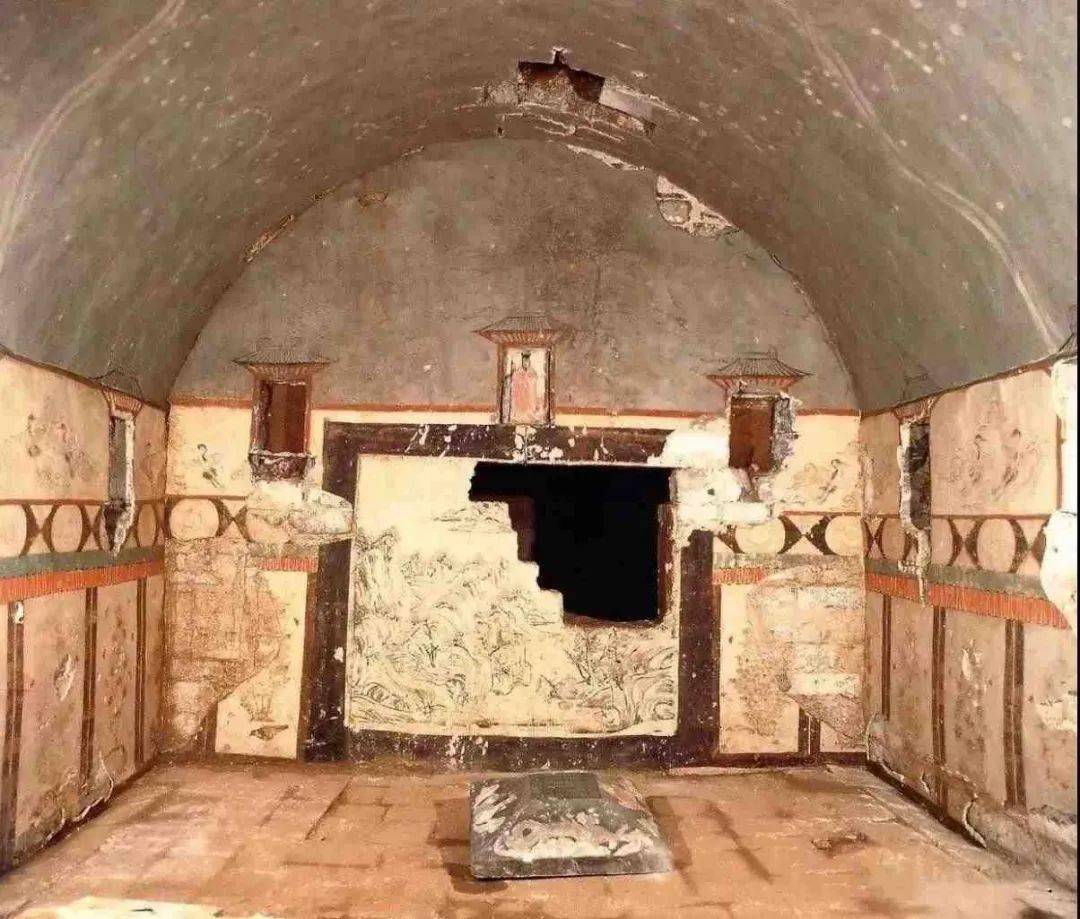 A scenic view of Baoding Wang Chuzhi Tomb