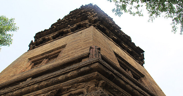 A scenic view of Baoding Wuhou Pagoda
