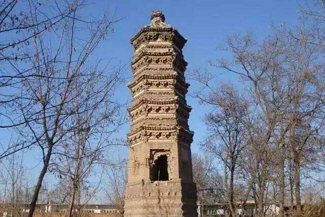 A scenic view of Baoding Wuhou Pagoda