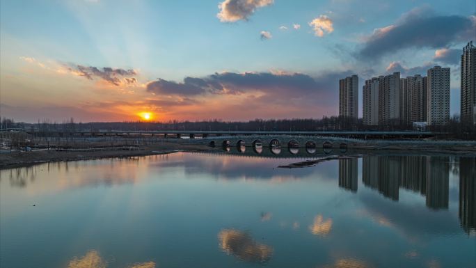 A scenic view of Baoding Xiahuliang Bridge